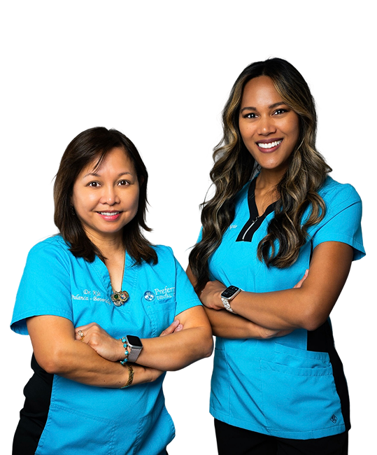 Dr Mariquita (Kit) Palanca-Beveridge and Dr Kathryn (Kat) DelaCruz-Wright