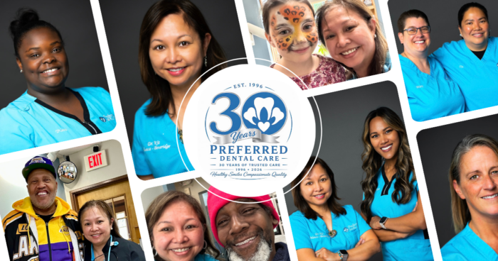 30 Years Collage of smiling doctors and patients